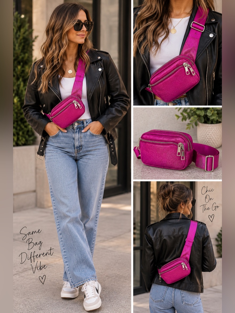 Made in Italy leather Bum Bag cross body